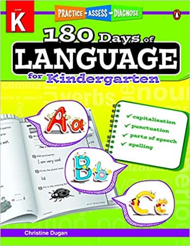 180 Days Of Language Grade Kindergarten