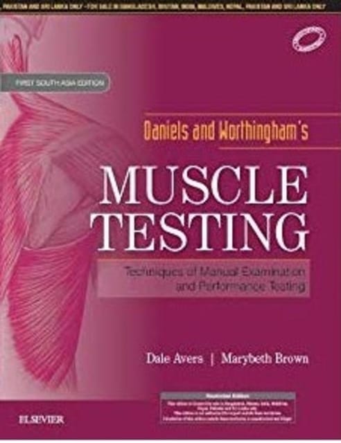Daniels & Worthinghams Muscle Testing : First South Asia Edition