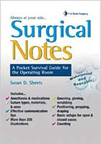 SURGICAL NOTES:A POCKET SURVIVAL GUIDE FOR THE OPERATING ROOM