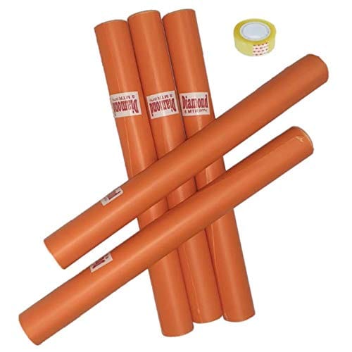School Book Cover Synthetic Stretchable Roll - Set of 5 Rolls - 9 mtr