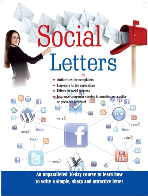 Social Letters: An unparalleled 30-day course to learn how to write effective, simple, sharp and attractive letter