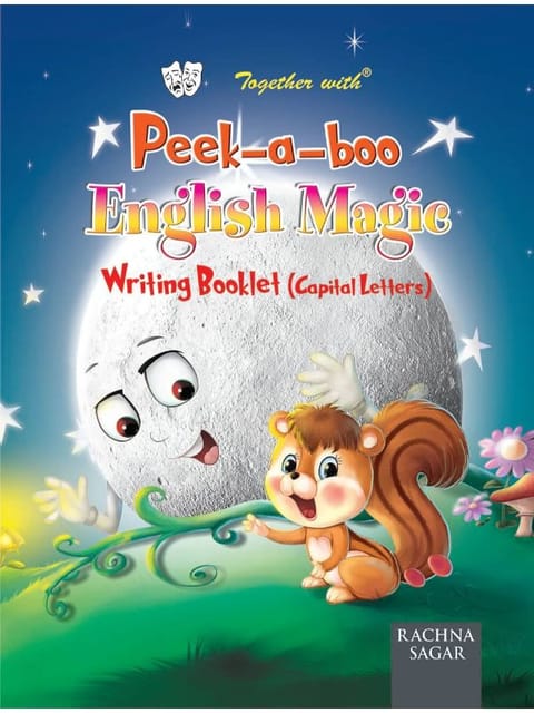 Together With Peek a boo English Magic Writing Booklet Capital Letters for Class LKG