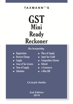 Taxmann's Gst Mini Ready Reckoner-Amended Upto 1St July 2020 (July 2020 Edition) [Paperback]