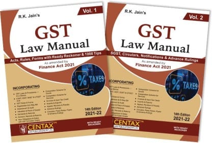 R.K. Jain?s GST Law Manual??(Paperback, CENTAX Law Publications Pvt. Ltd.)