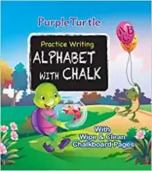 Practice Writing Alphabet With Chalk Book (Pt)