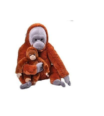 Jumbo mom and baby Orangutan