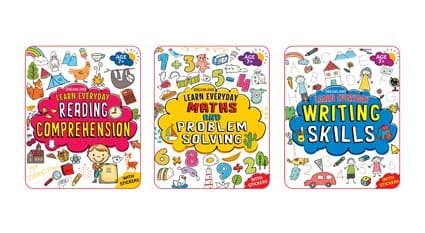 Learn Everyday 3 Books Pack for Children Age 7 : Interactive & Activity  Children Book