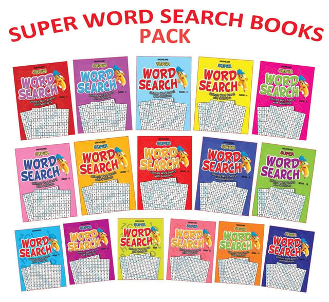 Super Word Search Part - Pack (16 Titles) : Interactive & Activity  Children Book