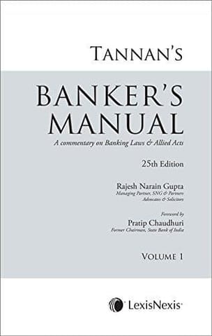 Tannan'S Banker'S Manual- A Commentary On Banking Laws & Allied Acts (Set Of 2 Volumes)