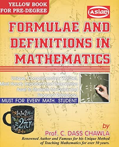 Formulae & Definitions In Mathematic (Pre Deg.)