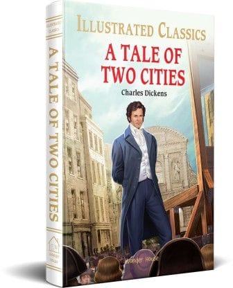 A Tale of Two Cities : Illustrated Abridged Children Classics English Novel with Review Questions (Hardback)