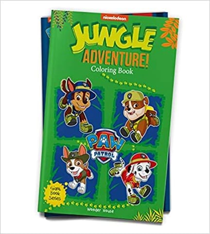 Jungle Adventure! : Paw Patrol Giant Coloring Book For Kids?
