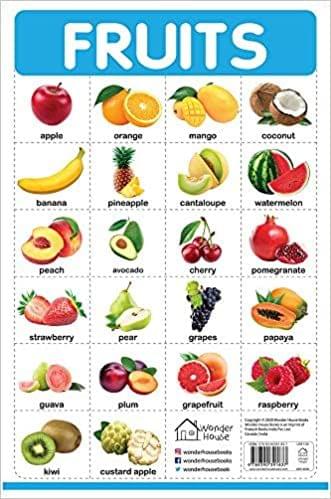 Fruits - My First Early Learning Wall Chart: For Preschool, Kindergarten, Nursery And Homeschooling (19 Inches X 29 Inches)