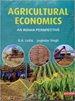 Agricultural Economics-An Indian Perspective?