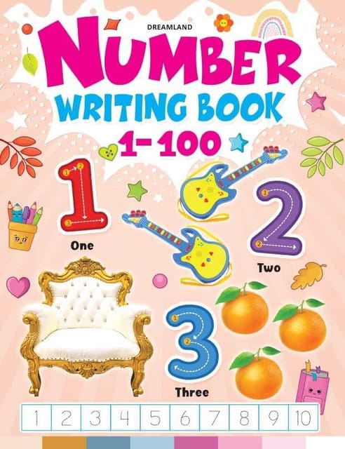 Number Writing Book 1-100 : Early Learning Children Book