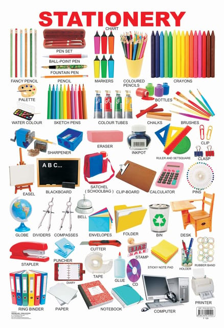 Stationery : Reference Educational Wall Chart