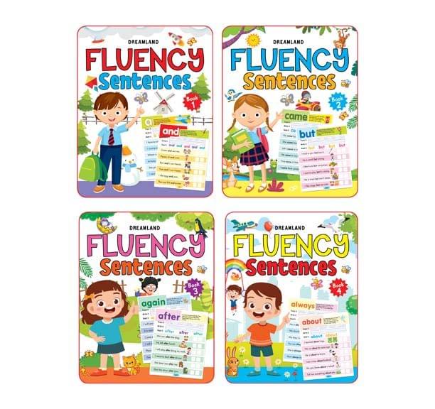 Fluency Sentences Books Pack- 4 Books : Early Learning Children Book