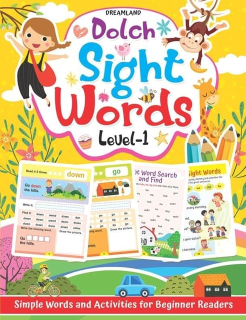 Dolch Sight Words Level 1- Simple Words and Activities for Beginner Readers : Early Learning Children Book
