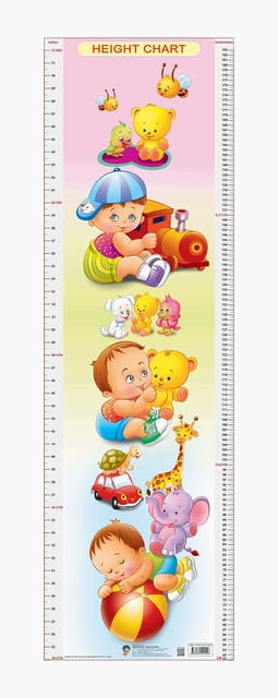 Height Chart - 5 : Reference Educational Wall Chart