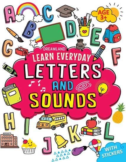 Learn Everyday Letters and Sounds- Age 3 : Interactive & Activity  Children Book