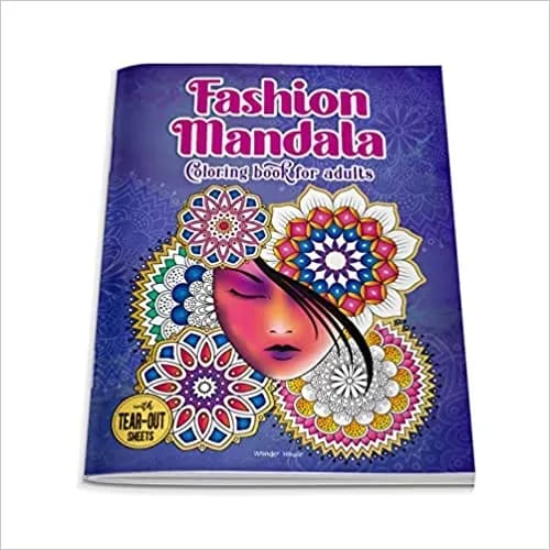 Fashion Mandala Coloring Book For Adults
