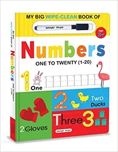 My Big Wipe And Clean Book Of Numbers For Kids 1 To 20