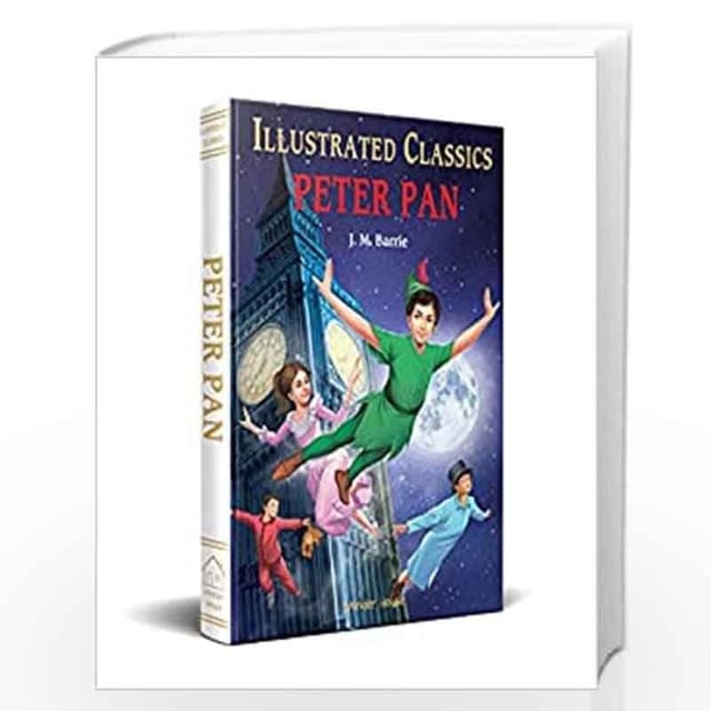 PETER PAN FOR KIDS : ILLUSTRATED ABRIDGED CHILDREN CLASSICS ENGLISH NOVEL WITH REVIEW QUESTIONS