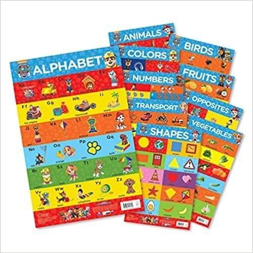 Paw Patrol - My First Early Learning Charts : Learn With Paw Pups (10 Charts - Alphabet, Animals,?