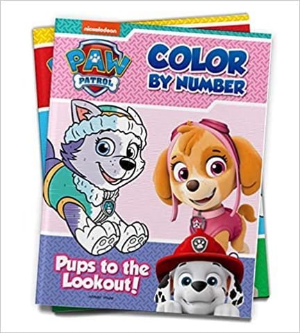 Pups to the Lookout: Paw Patrol, Color By Number Activity Book