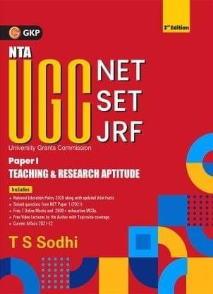 Nta Ugc (Net/Set/Jrf ) 2022 Paper I - Teaching & Research Aptitude 3Ed?