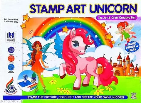 Stamp art Unicorn