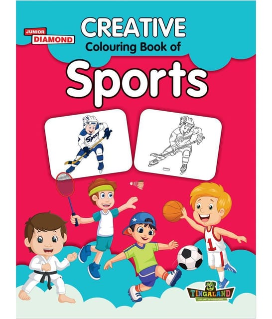Creative Colouring Books Sports Pb English