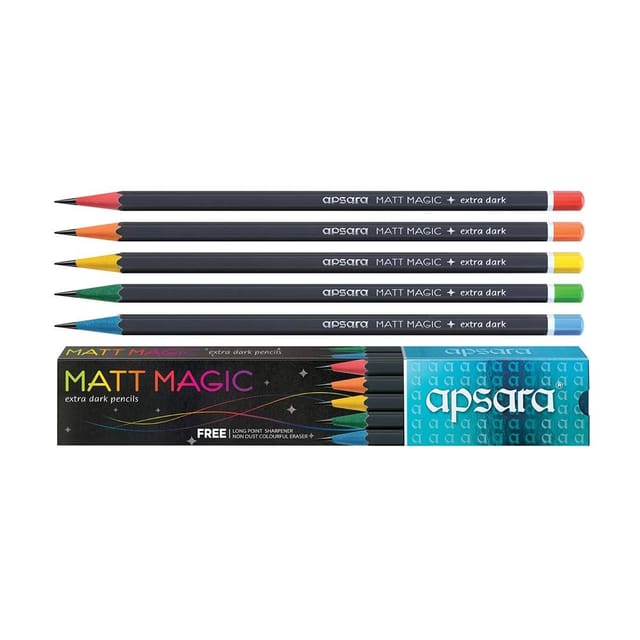 APSARA MATT Magic Extra Dark Pencil-Pack of 50