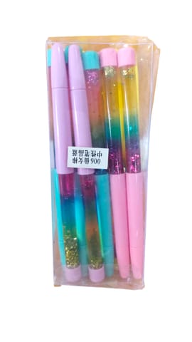 Funky Pens with Water Glitter