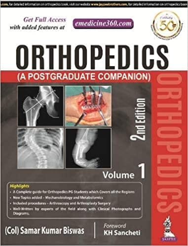 Orthopedics (A Postgraduate Companion) 2 Volumes