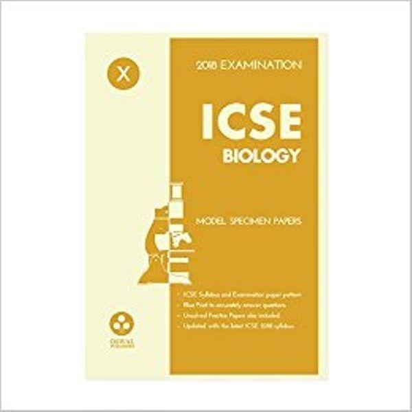 Oswal ICSE MODEL SPECIMEN PAPERS OF BIOLOGY Class 10 for 2018 Exam