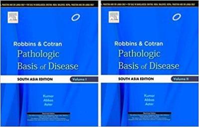 Robbins and Cotran Pathologic Basis of Disease(SET OF 2 BOOK)(vol 1 & 2)