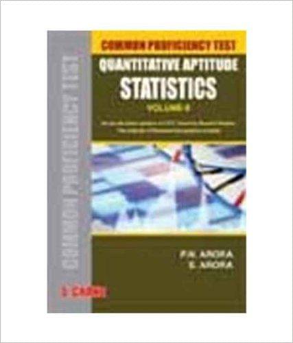 Common Proficiency Test: Quantitative Aptitude Statistics (Volume - 2) 1st Edition