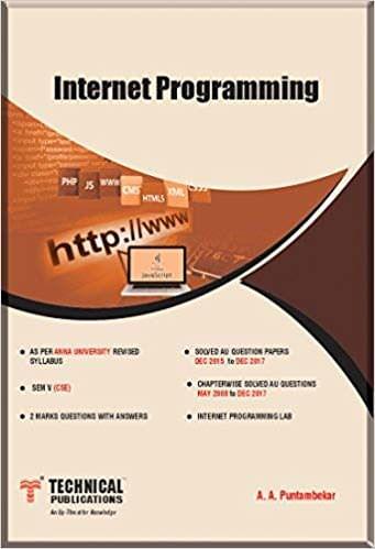 Internet Programming for ANNA University (V-CSE-2013 course)