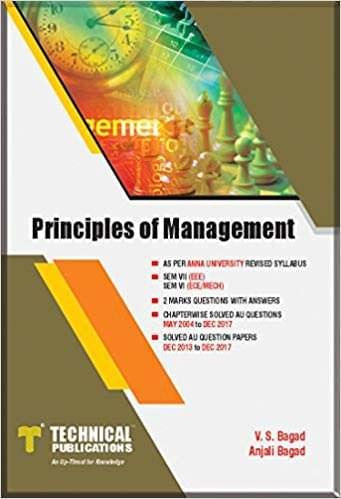 Principles of Management for ANNA University ( VI-ECE/MECH-2013 course )