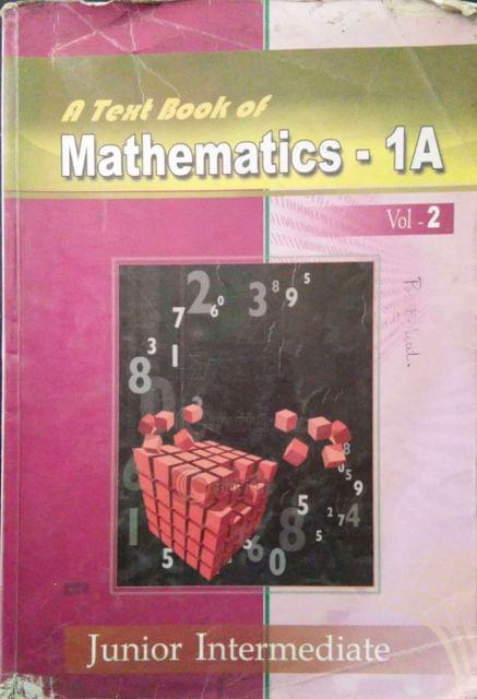 A text Book of Mathamatics 1A