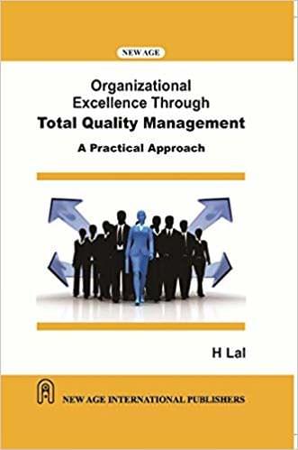 Organizational Excellence Through Total Quality Management: A Practical Approach