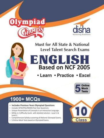 Olympiad Champs English Class 10 with 5 Mock Online Olympiad Tests