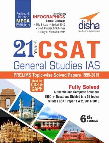 21 Years CSAT General Studies IAS Prelims Topic-wise Solved Papers (1995-2015) 6th Edition 6 Edition