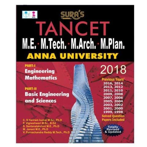 TANCET M.E., M.Tech., M.Arch., M.Plan Exam Books