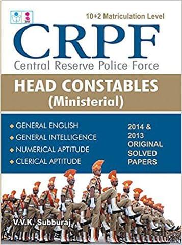 CRPF Central Reserve Poilce Force Head Constables Ministerial Exam Books