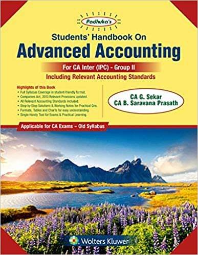 Students Handbook on Advanced Accounting Group II: for CA IPCC Old Syllabus