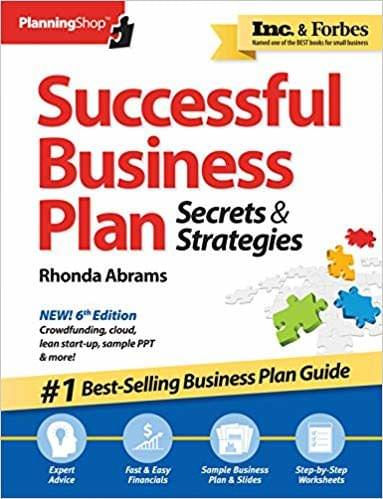 Successful Business Plan Book