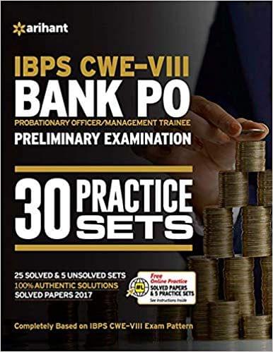 30 Practice Papers IBPS CWE-VIII Bank PO (PO/MT) Preliminary Examination 2018